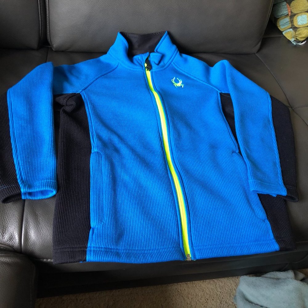 Spyder sweater fleeced line zip-up jacket